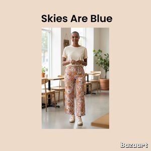 Skies Are Blue Curvy Women’s High Rise Wide Leg Jeans Size 1X